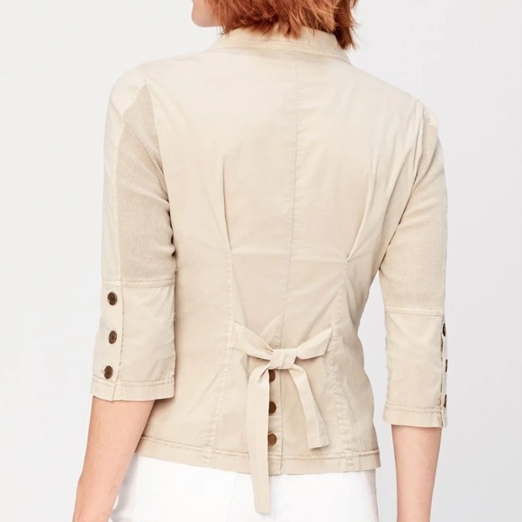 XCVI Keane Jacket Lightweight Parchment Beige Small - Picture 3 of 11